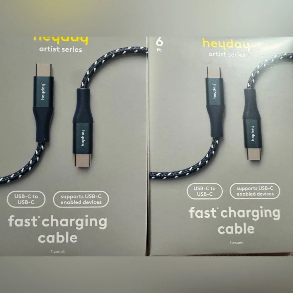 Heyday 6” USB C-USB C Braided Cable- with Chiny Soukhoummalay